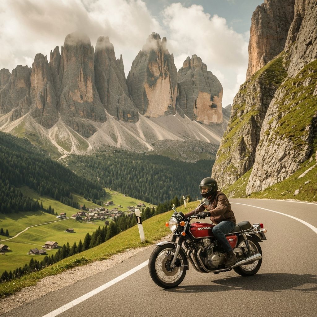 Moto tour po Dolomitech